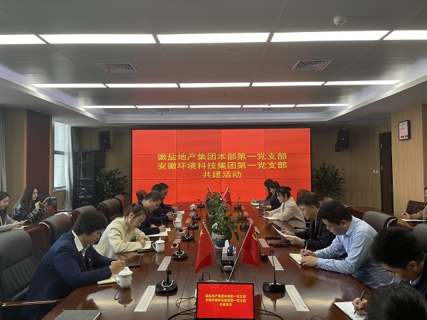 本部第一黨支部赴安徽環(huán)境科技集團開展黨建共建活動
